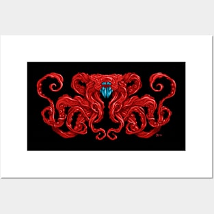 Lovecraft Red Posters and Art